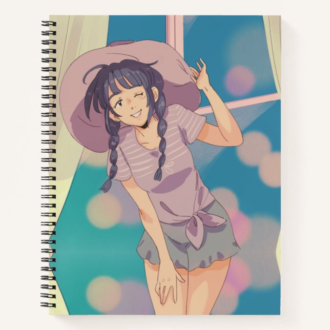 Carnet Spiral À Thème Anime (Devant)