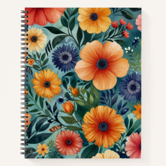 Carnet Spiral À Thème Blossom