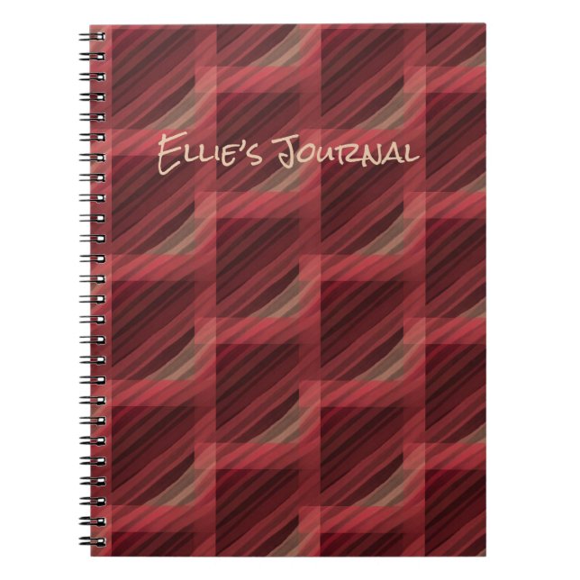 Carnet Spiral Abstrait personnalisé (Devant)