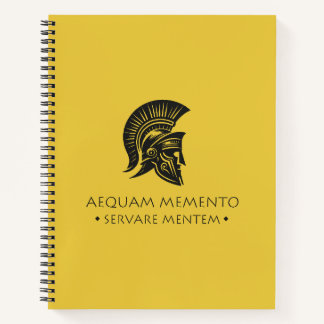 Carnet spiral Aequam memento servare mentem