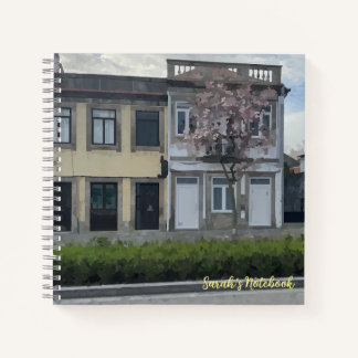 Carnet Spiral Arbre à fleurs personnalisable