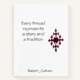 Carnet Spiral Baloutchi pour les étudiants