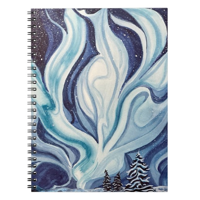 carnet Spiral "Blue Aurora" (Devant)