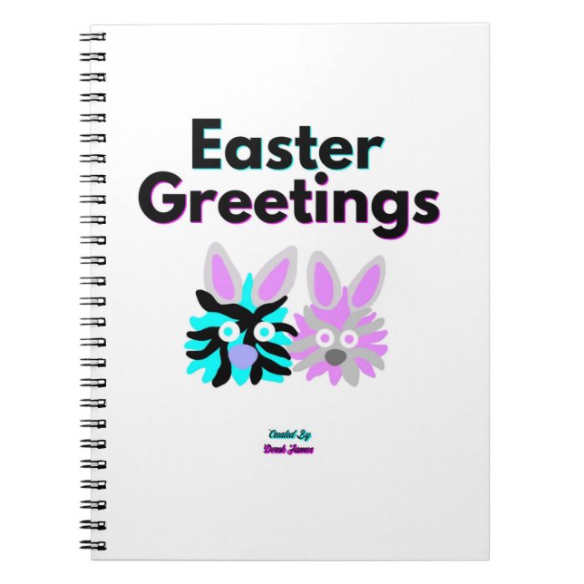 Carnet Spiral Bunny Fuzzies (Devant)