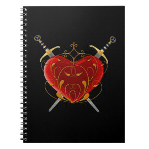 Carnet Spiral Coeur & Daggers