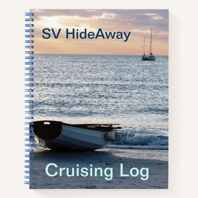 Carnet Spiral Croisière Voile Hideaway (Devant)
