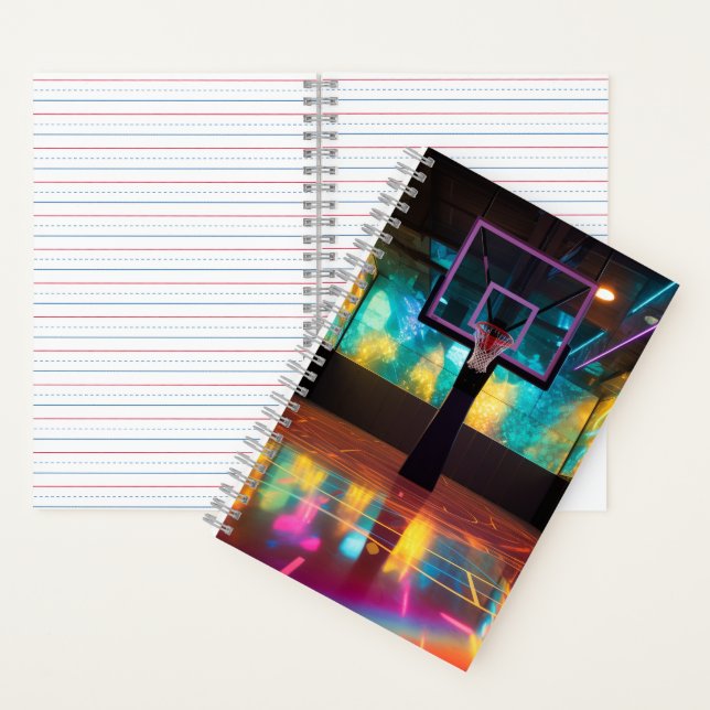 Carnet Spiral De Basketball Vibrant (À l'intérieur)