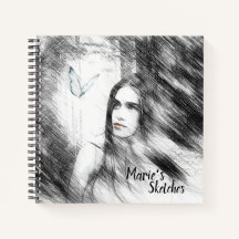 Carnet Spiral de carnet de croquis personnalisé