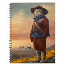 Carnet spiral de chats guerriers