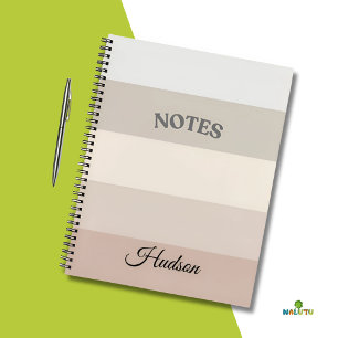 Carnet spiral de conception de bandes neutres