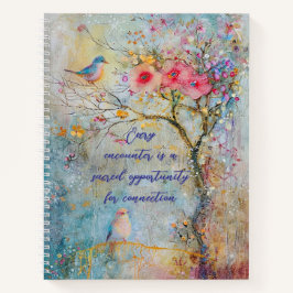 Carnet spiral de connexion naturelle