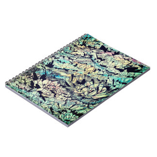 Carnet spiral de flux lotus