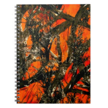 Carnet spiral de la branche orange