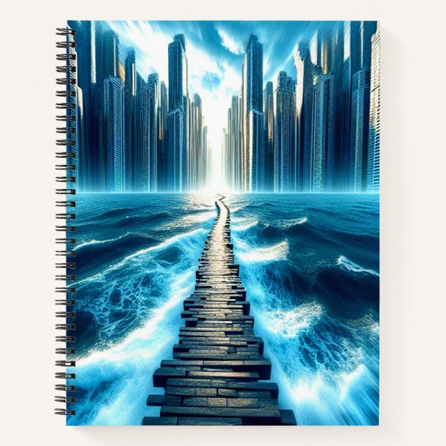 Carnet spiral de la trajectoire d'art (Devant)