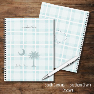 Carnet Spiral de l'État de Palmetto de Caroline du