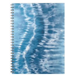 Carnet Spiral de teinture bleue