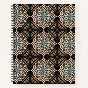 Carnet spiral de tissage Mandala Flower