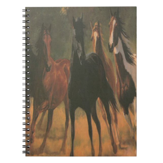 Carnet spiral des chevaux (Devant)