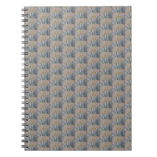 Carnet spiral des jonquilles Abstraites