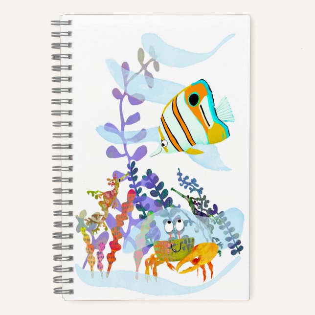 Carnet Spiral des poissons-anges et des amis de l' (Recto)