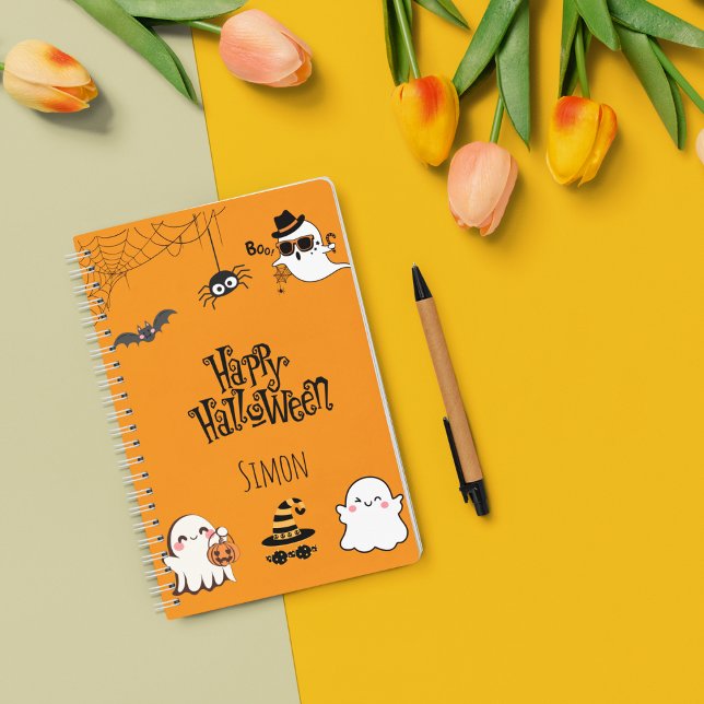 Carnet spiral d'Halloween mignon et Éffrayant (Créateur téléchargé)