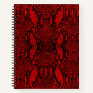 Carnet spiral d'impression de la peau de serpent r