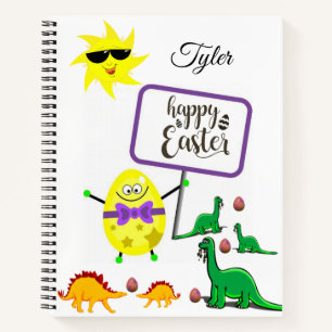 Carnet Spiral Dinosaure de Pâques