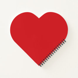 CARNET SPIRAL DU COEUR ROUGE