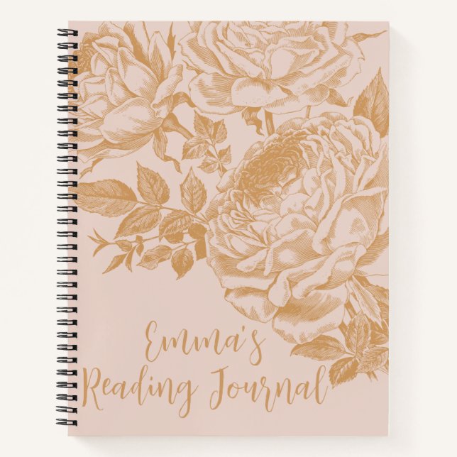 Carnet Spiral du journal de lecture (Devant)