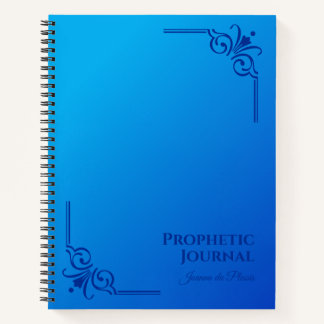 Carnet Spiral du journal prophétique personnalisé