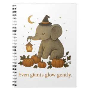 Carnet Spiral Eléphant d'Halloween mignon - S Éffr