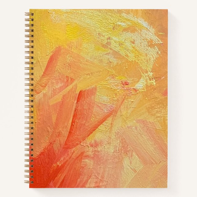 Carnet spiral en design soleil (Devant)