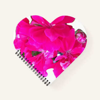 Carnet spiral en forme de coeur