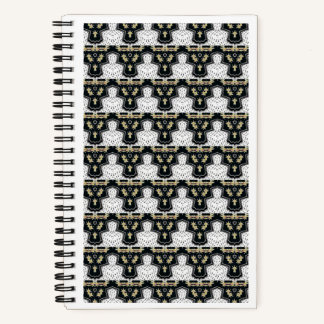 Carnet Spiral En noir et blanc 5,5'' x8,5'''