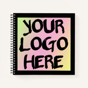 Carnet Spiral Entreprise Logo Texte Personnalisé