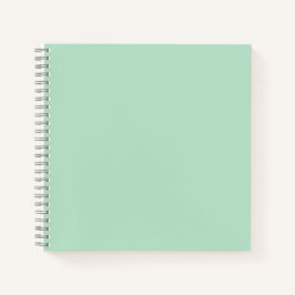 Carnet spiral esthétique vert menthe