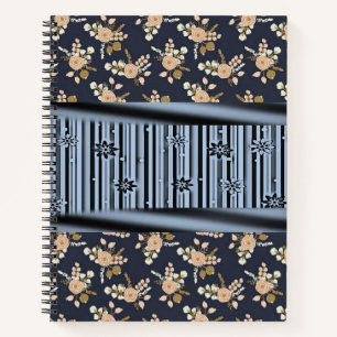 Carnet spiral floral