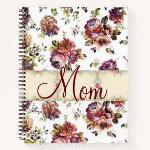 Carnet spiral floral