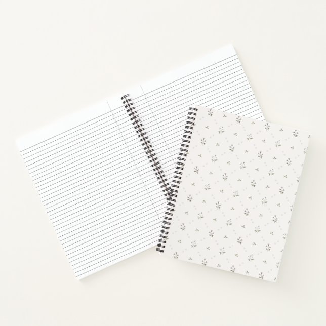 Carnet spiral floral dainty (Intérieur)