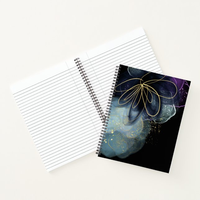 Carnet Spiral Fluid Art (Intérieur)