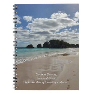 Carnet Spiral inspirant plage