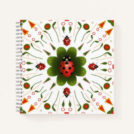 Carnet Spiral Ladybug 8,5" X 8,5"