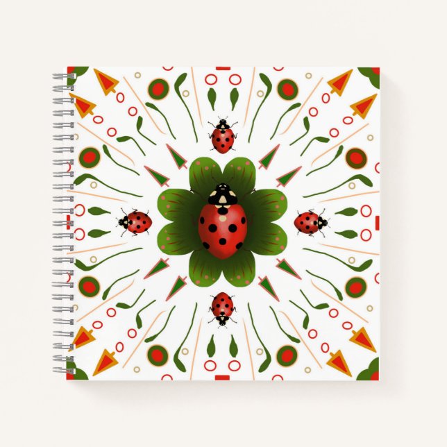 Carnet Spiral Ladybug 8,5" X 8,5" (Devant)