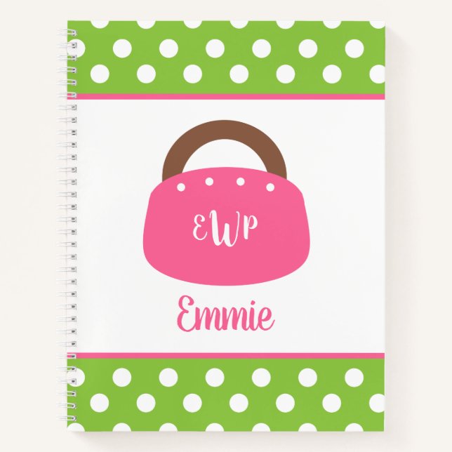 Carnet spiral monogramme Bermuda Sac (Devant)