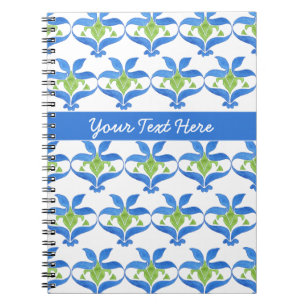 Carnet Spiral Motif Art Nouveau personnalisable
