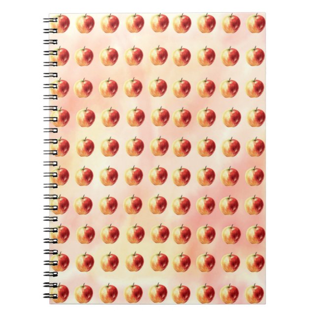 Carnet spiral Motif Rustique Watercolor (Devant)