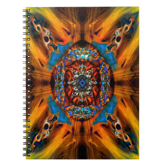 Carnet spiral mystique fractal (Devant)
