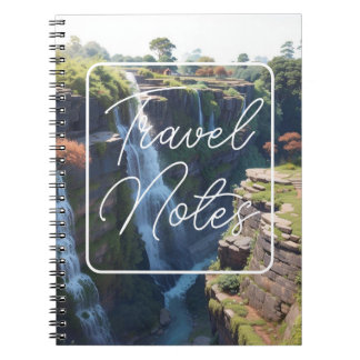 Carnet spiral - Notes de voyage - arrière - plan d