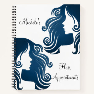 Carnet Spiral ongle à cheveux Rendez-vous Salon de