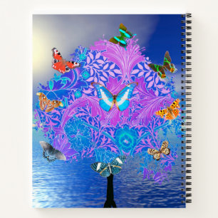 Carnet spiral papillon